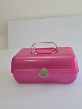 Vintage Caboodles Pink Cosmetic Travel Make Up Case Organizer